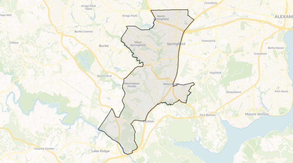Virginia District 18 geographic boundary House of Delegates